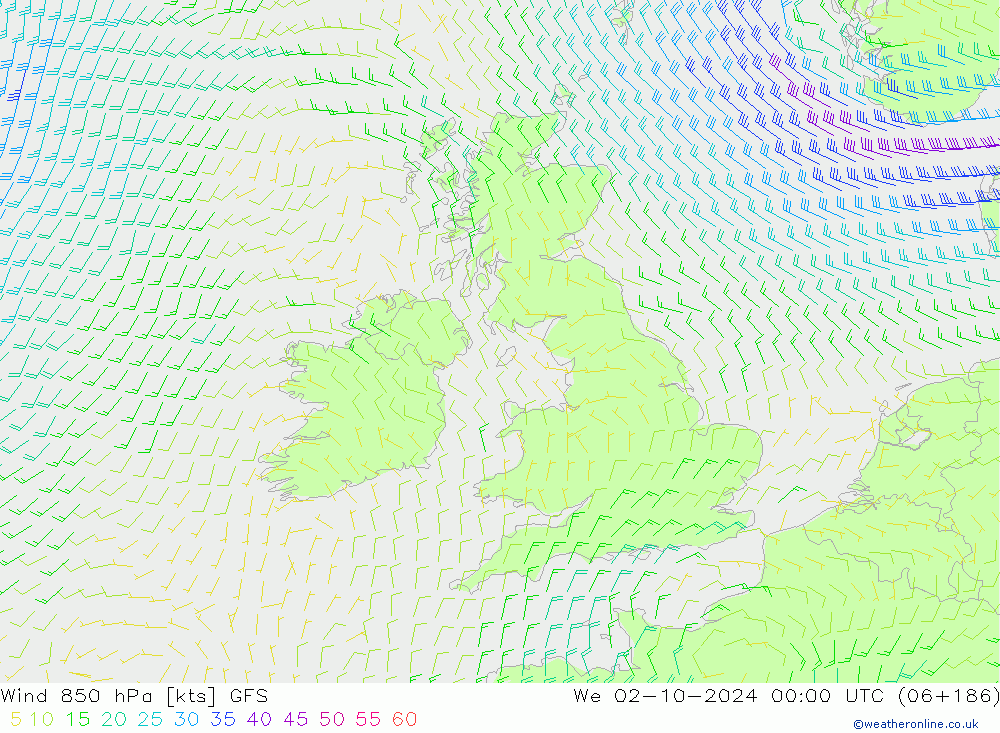  850 hPa GFS  02.10.2024 00 UTC