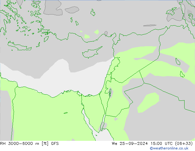 RH 3000-6000 m GFS  25.09.2024 15 UTC