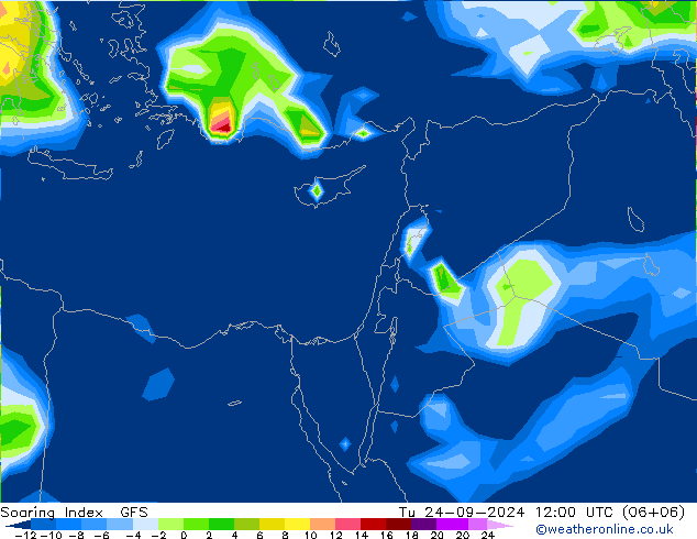 Soaring Index GFS mar 24.09.2024 12 UTC