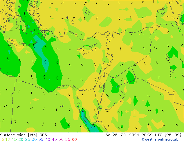  10 m GFS  28.09.2024 00 UTC