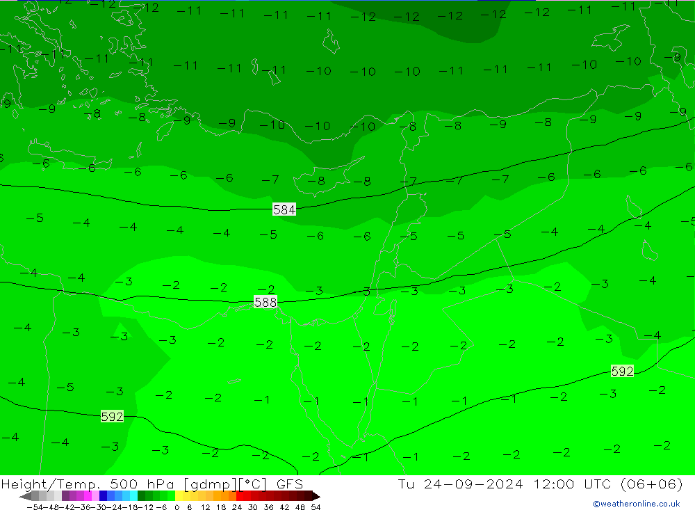 Z500/Rain (+SLP)/Z850 GFS mar 24.09.2024 12 UTC