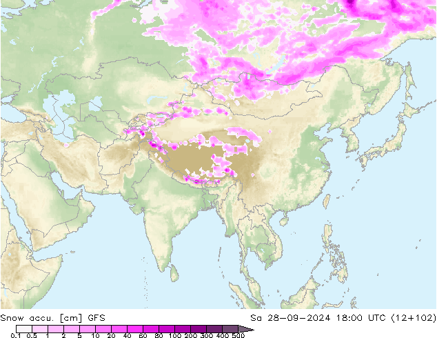 Snow accu. GFS September 2024