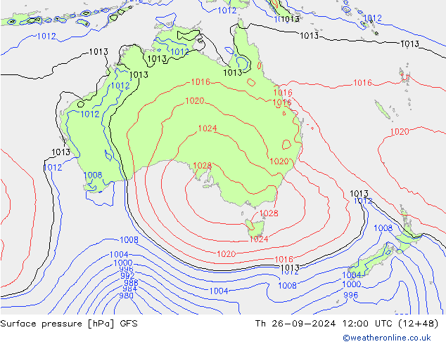 GFS: jue 26.09.2024 12 UTC