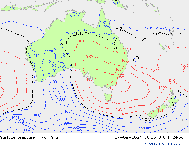 GFS: Pá 27.09.2024 06 UTC