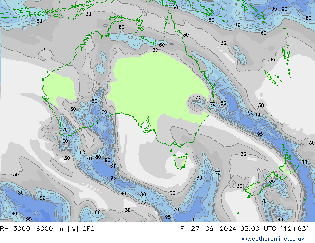 Humidité rel. 3000-6000 m GFS septembre 2024