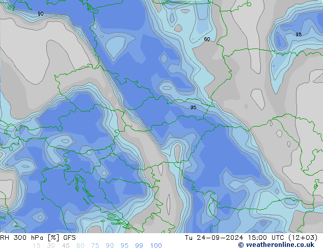 RH 300 hPa GFS mar 24.09.2024 15 UTC