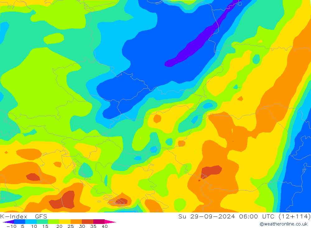 K-Index GFS Вс 29.09.2024 06 UTC