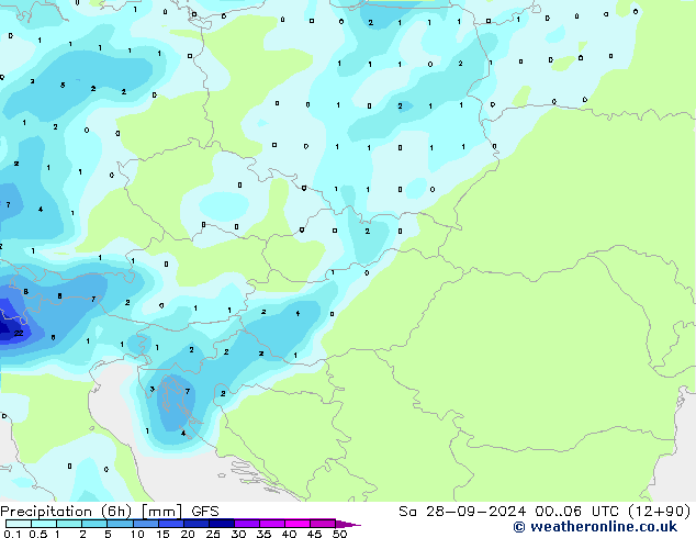 Z500/Rain (+SLP)/Z850 GFS Sa 28.09.2024 06 UTC