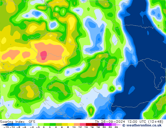 Soaring Index GFS do 26.09.2024 12 UTC