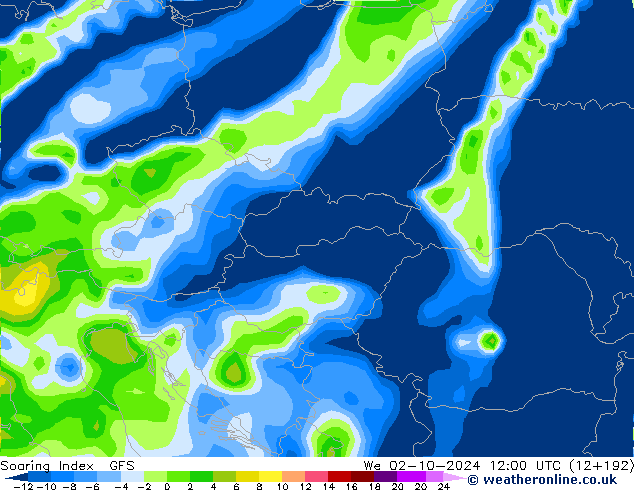 Soaring Index GFS St 02.10.2024 12 UTC