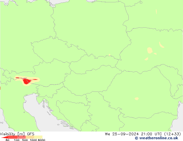 Visibility GFS We 25.09.2024 21 UTC