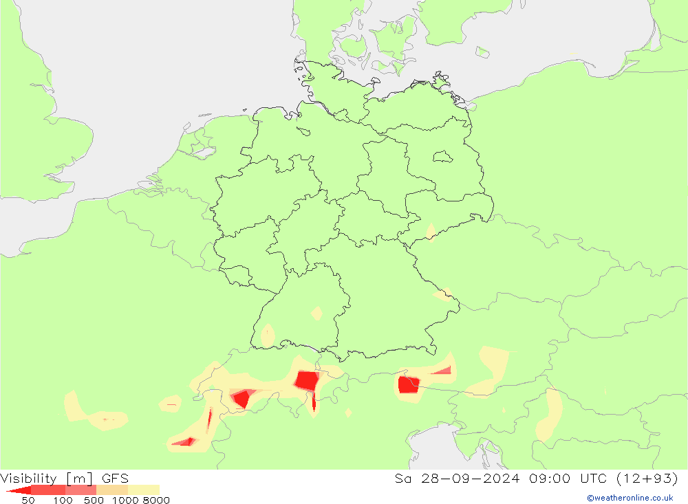 Görüş alanı GFS Cts 28.09.2024 09 UTC