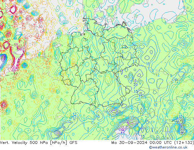 Vert. Velocity 500 hPa GFS  30.09.2024 00 UTC