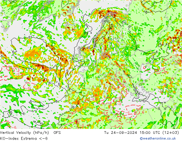 Convection-Index GFS mar 24.09.2024 15 UTC