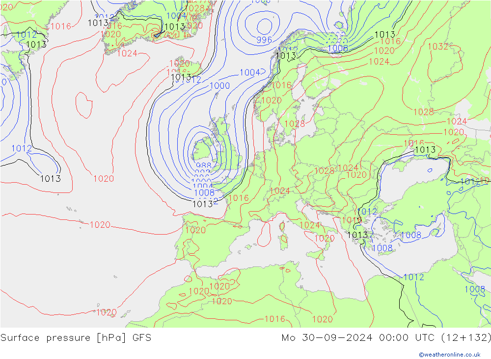 GFS: пн 30.09.2024 00 UTC