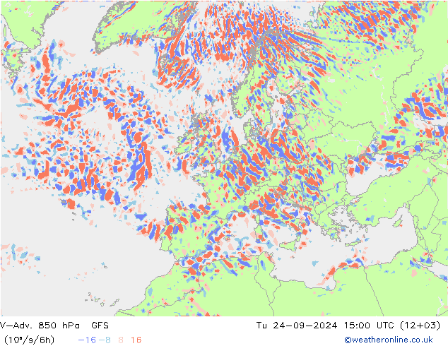 V-Adv. 850 hPa GFS mar 24.09.2024 15 UTC