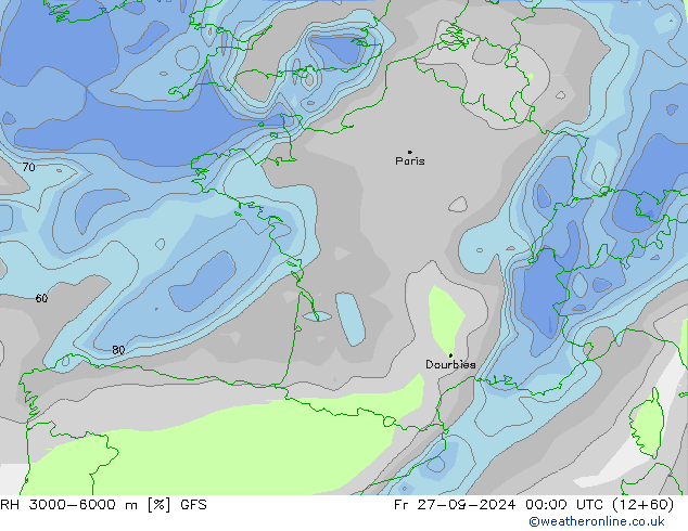 RV 3000-6000 m GFS vr 27.09.2024 00 UTC