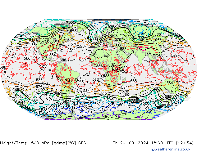 GFS: czw. 26.09.2024 18 UTC