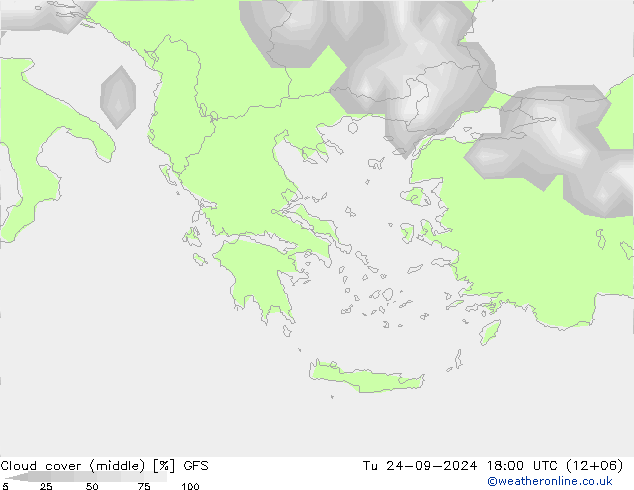 Nubi medie GFS mar 24.09.2024 18 UTC