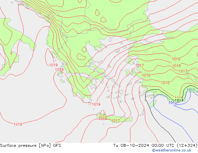 GFS: вт 08.10.2024 00 UTC