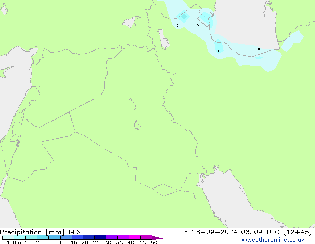 Srážky GFS Čt 26.09.2024 09 UTC