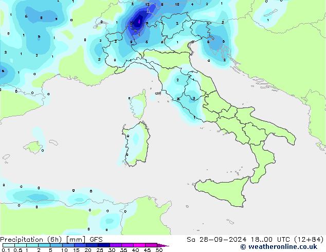 Z500/Rain (+SLP)/Z850 GFS  28.09.2024 00 UTC