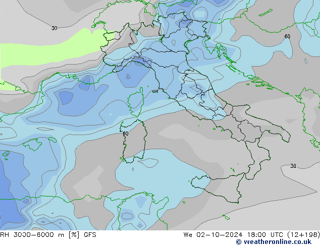 RH 3000-6000 m GFS We 02.10.2024 18 UTC