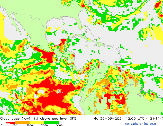 Cloud base (low) GFS  30.09.2024 12 UTC