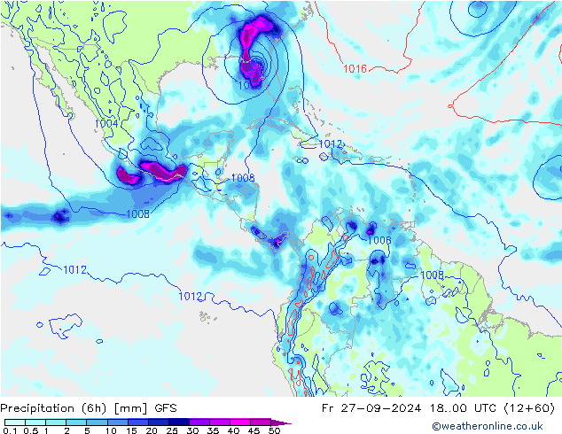 opad (6h) GFS pt. 27.09.2024 00 UTC