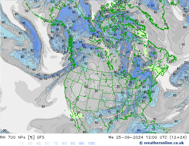 RV 700 hPa GFS wo 25.09.2024 12 UTC