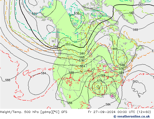 Geop./Temp. 500 hPa GFS vie 27.09.2024 00 UTC