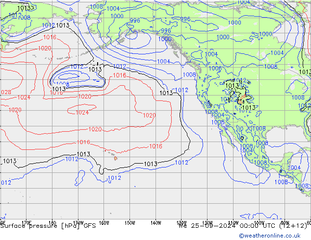 GFS: mer 25.09.2024 00 UTC