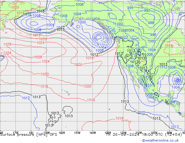 GFS: чт 26.09.2024 18 UTC