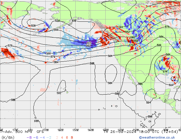 T-Adv. 500 hPa GFS September 2024