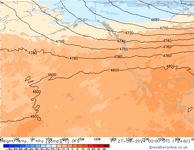 Height/Temp. 1 hPa GFS Fr 27.09.2024 00 UTC