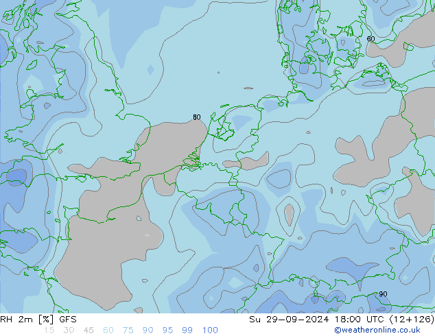 RH 2m GFS Dom 29.09.2024 18 UTC