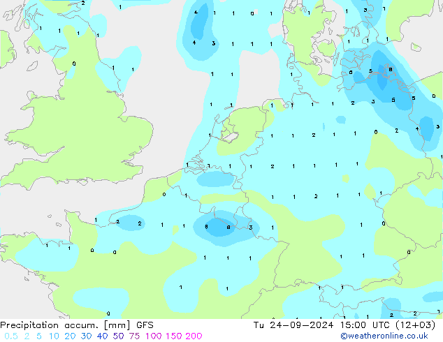 Precipitation accum. GFS Ter 24.09.2024 15 UTC