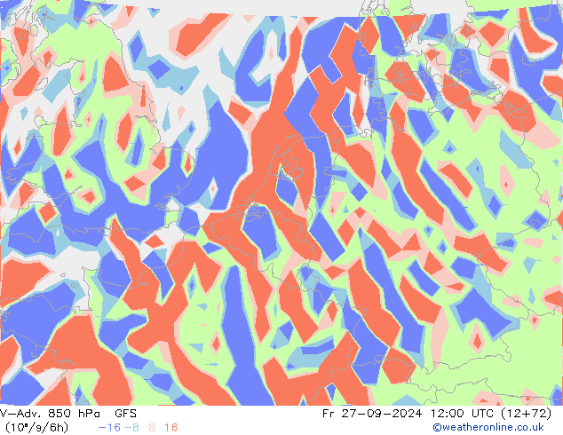 V-Adv. 850 hPa GFS pt. 27.09.2024 12 UTC