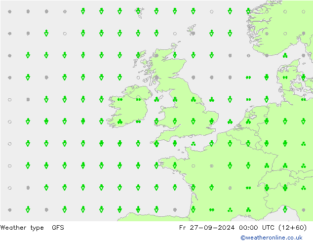 Weather type GFS Fr 27.09.2024 00 UTC