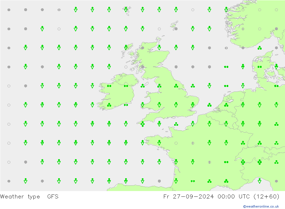 Weather type GFS Fr 27.09.2024 00 UTC