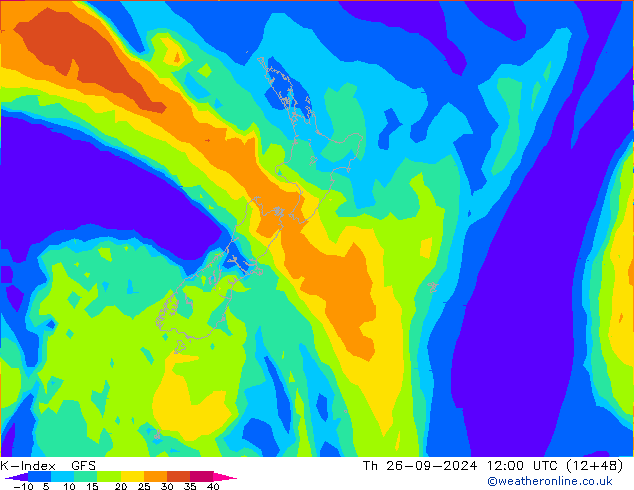 K-Index GFS September 2024