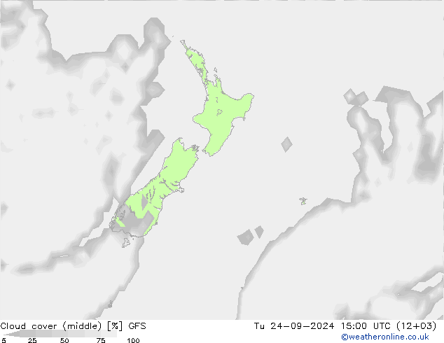 nuvens (médio) GFS Ter 24.09.2024 15 UTC