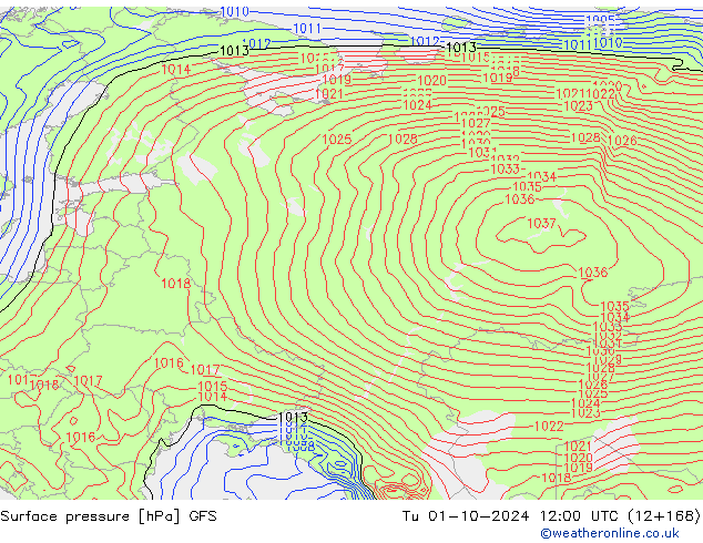 GFS: Sa 01.10.2024 12 UTC