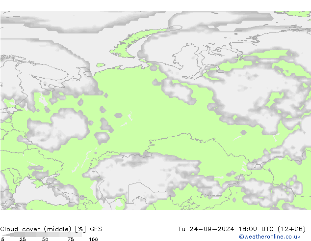 Nubi medie GFS Settembre 2024