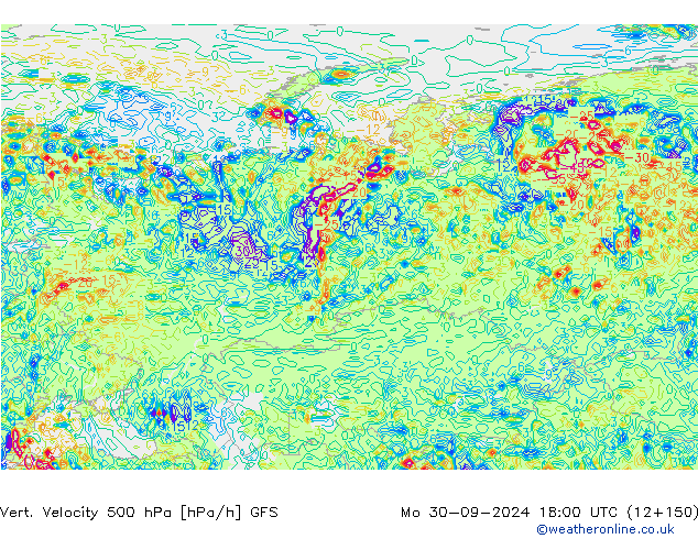 Vert. Velocity 500 hPa GFS Seg 30.09.2024 18 UTC