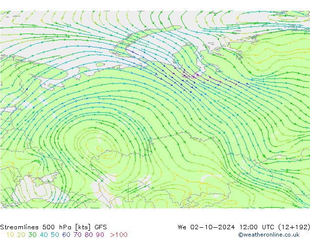  500 hPa GFS  02.10.2024 12 UTC