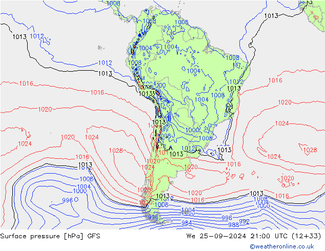      GFS  25.09.2024 21 UTC