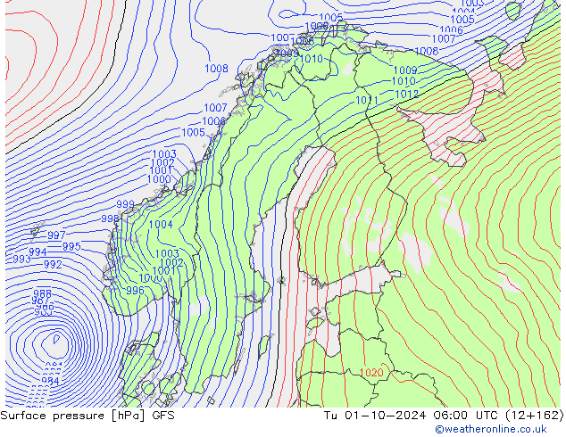 GFS: mar 01.10.2024 06 UTC