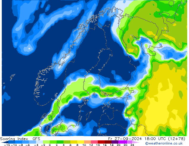 Soaring Index GFS vie 27.09.2024 18 UTC