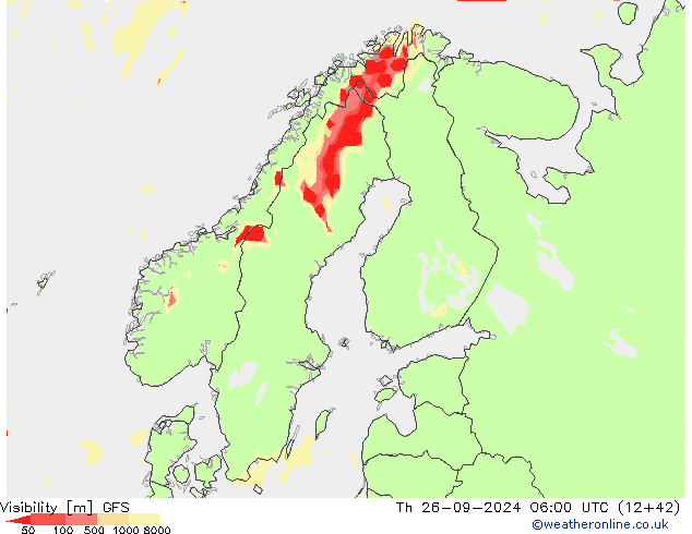 Visibilidad GFS jue 26.09.2024 06 UTC